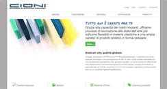 Desktop Screenshot of cionimaterieplastiche.com